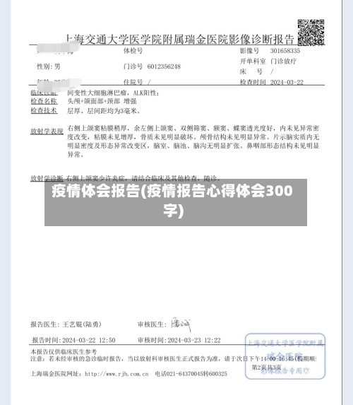 疫情体会报告(疫情报告心得体会300字)-第1张图片