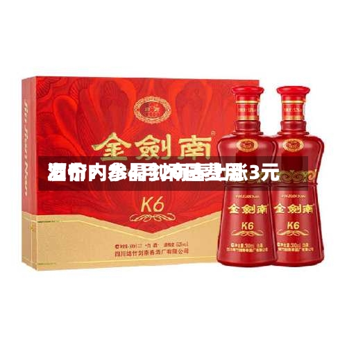 酒价内参4月20日费用
发布:水晶剑南春上涨3元-第1张图片