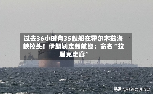 过去36小时有35艘船在霍尔木兹海峡掉头！伊朗划定新航线：命名“拉腊克走廊”-第2张图片