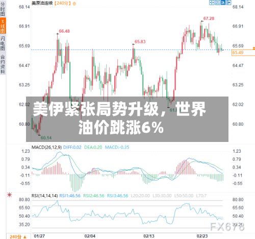 美伊紧张局势升级	，世界油价跳涨6%-第1张图片