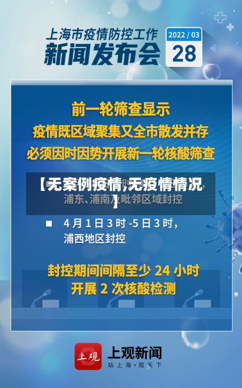 【无案例疫情,无疫情情况】-第1张图片