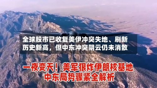 全球股市已收复美伊冲突失地、刷新历史新高，但中东冲突阴云仍未消散-第2张图片