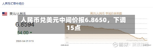 人民币兑美元中间价报6.8650	，下调15点-第2张图片