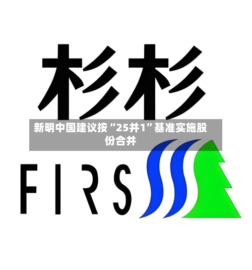 新明中国建议按“25并1”基准实施股份合并-第1张图片