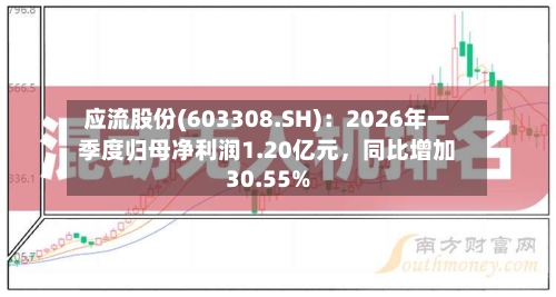 应流股份(603308.SH)：2026年一季度归母净利润1.20亿元，同比增加30.55%-第1张图片