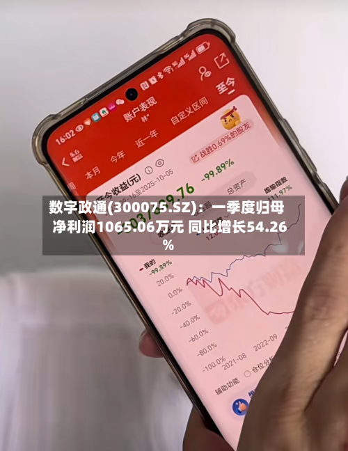 数字政通(300075.SZ)：一季度归母净利润1065.06万元 同比增长54.26%-第1张图片