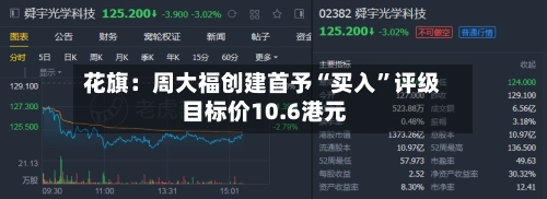 花旗：周大福创建首予“买入	”评级 目标价10.6港元-第1张图片