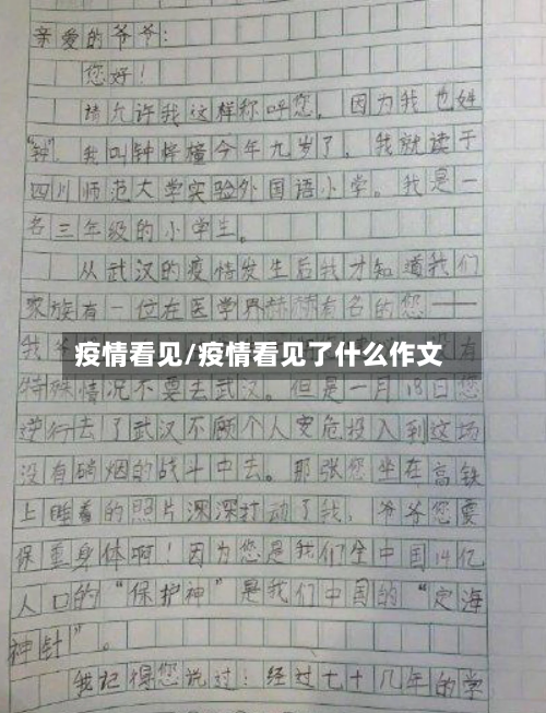 疫情看见/疫情看见了什么作文-第1张图片