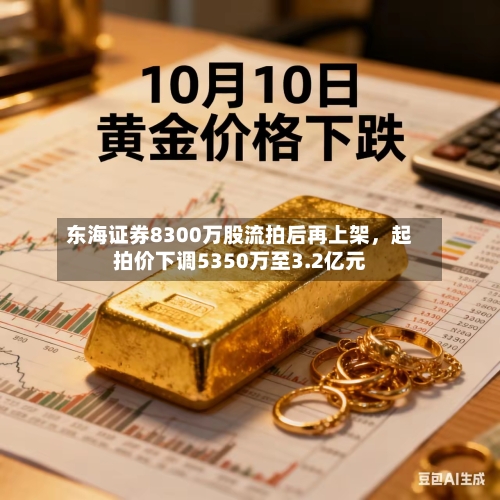 东海证券8300万股流拍后再上架，起拍价下调5350万至3.2亿元-第1张图片