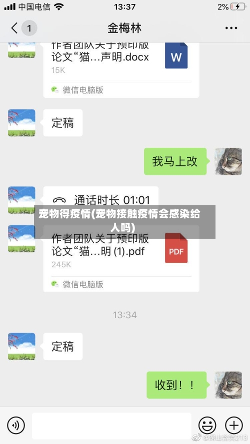 宠物得疫情(宠物接触疫情会感染给人吗)-第1张图片