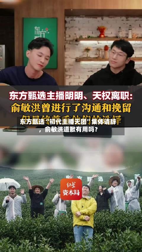 东方甄选“初代主播天团	”集体请辞，俞敏洪道歉有用吗？-第1张图片