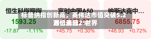 标普纳指创新高，英伟达市值突破5.2万亿美元	，世界油价涨超2%-第1张图片