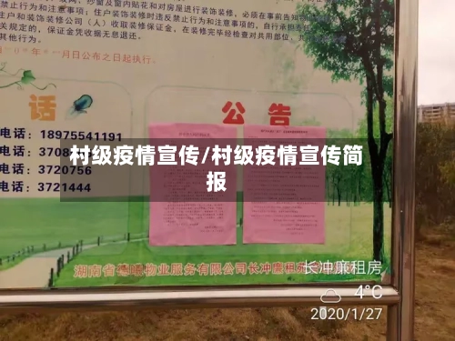 村级疫情宣传/村级疫情宣传简报-第1张图片
