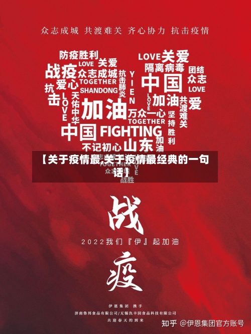 【关于疫情最,关于疫情最经典的一句话】-第1张图片