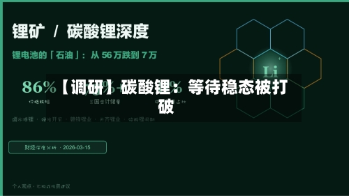 【调研】碳酸锂:等待稳态被打破-第1张图片