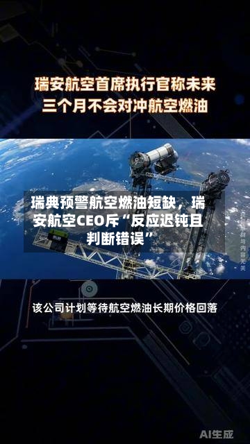 瑞典预警航空燃油短缺，瑞安航空CEO斥“反应迟钝且判断错误”-第3张图片