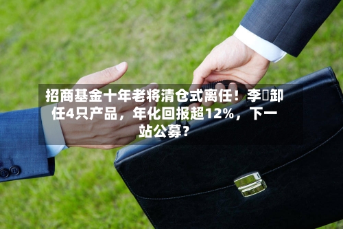 招商基金十年老将清仓式离任！李崟卸任4只产品，年化回报超12%	，下一站公募？-第1张图片