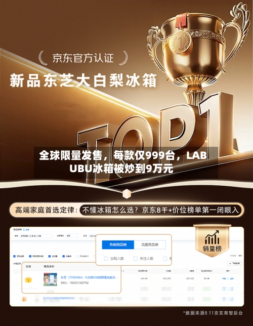 全球限量发售，每款仅999台，LABUBU冰箱被炒到9万元-第1张图片