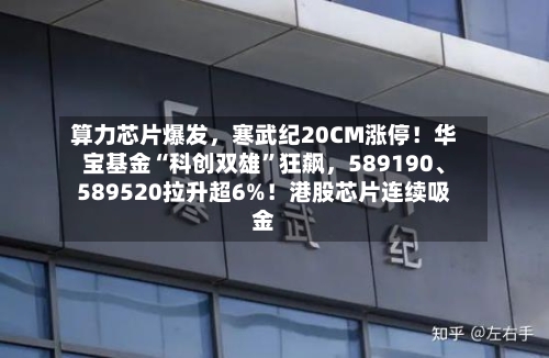 算力芯片爆发	，寒武纪20CM涨停！华宝基金“科创双雄”狂飙，589190、589520拉升超6%！港股芯片连续吸金-第1张图片