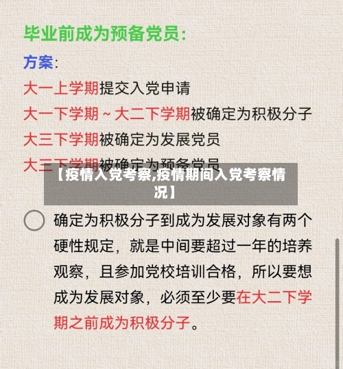 【疫情入党考察,疫情期间入党考察情况】-第1张图片