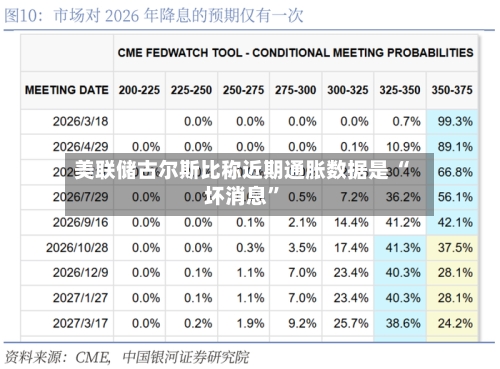 美联储古尔斯比称近期通胀数据是 “坏消息”-第2张图片