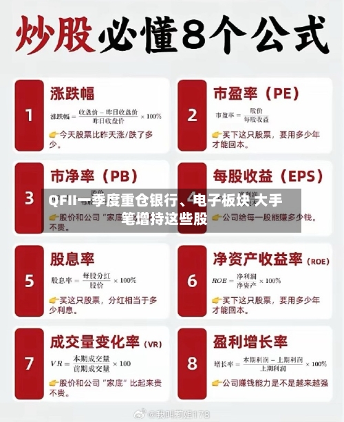 QFII一季度重仓银行、电子板块 大手笔增持这些股-第1张图片