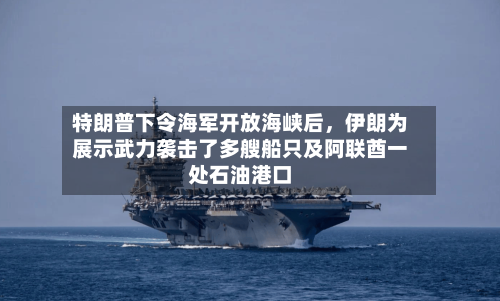 特朗普下令海军开放海峡后，伊朗为展示武力袭击了多艘船只及阿联酋一处石油港口-第1张图片