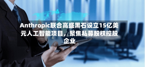 Anthropic联合高盛黑石设立15亿美元人工智能项目，聚焦私募股权控股企业-第3张图片