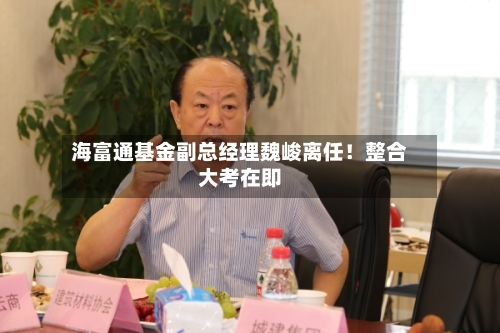 海富通基金副总经理魏峻离任!整合大考在即-第2张图片