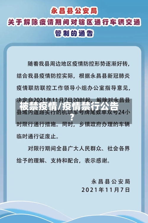 被禁疫情/疫情禁行公告?-第1张图片