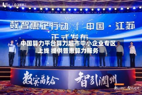 中国算力平台算力超市中小企业专区上线 提供普惠算力服务-第2张图片