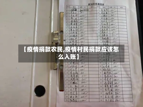 【疫情捐款农民,疫情村民捐款应该怎么入账】-第1张图片