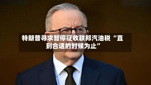 特朗普寻求暂停征收联邦汽油税 “直到合适的时候为止”-第2张图片