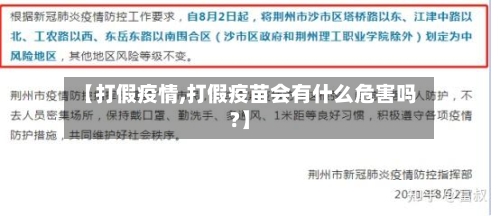【打假疫情,打假疫苗会有什么危害吗?】-第1张图片
