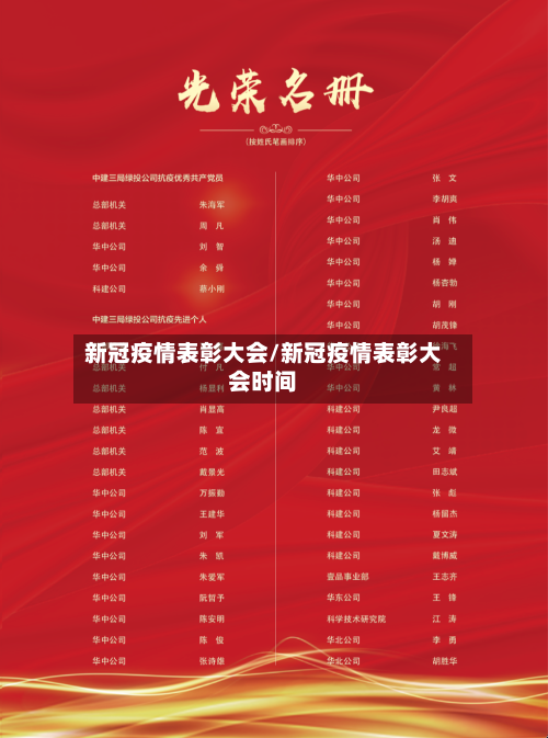 新冠疫情表彰大会/新冠疫情表彰大会时间-第1张图片