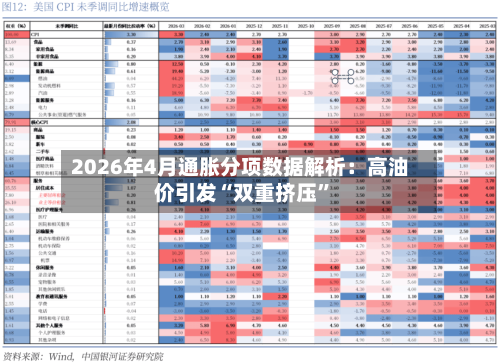 2026年4月通胀分项数据解析：高油价引发“双重挤压”-第1张图片