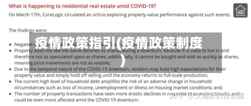 疫情政策指引(疫情政策制度)-第1张图片