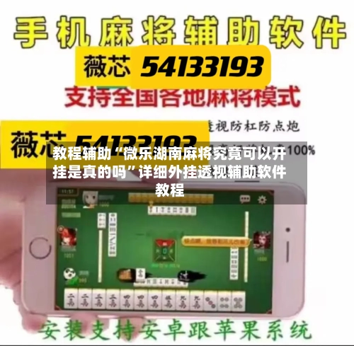 教程辅助“微乐湖南麻将究竟可以开挂是真的吗”详细外挂透视辅助软件教程-第3张图片