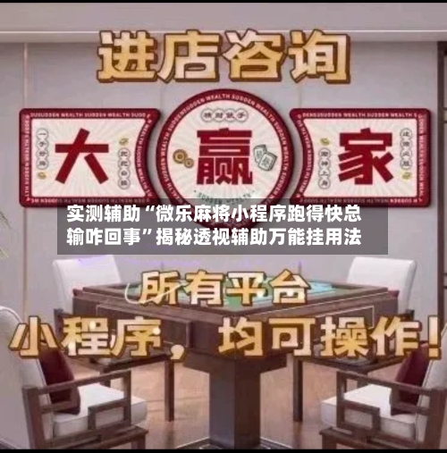 实测辅助“微乐麻将小程序跑得快总输咋回事	”揭秘透视辅助万能挂用法-第2张图片