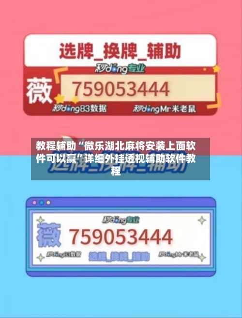 教程辅助“微乐湖北麻将安装上面软件可以赢	”详细外挂透视辅助软件教程-第1张图片