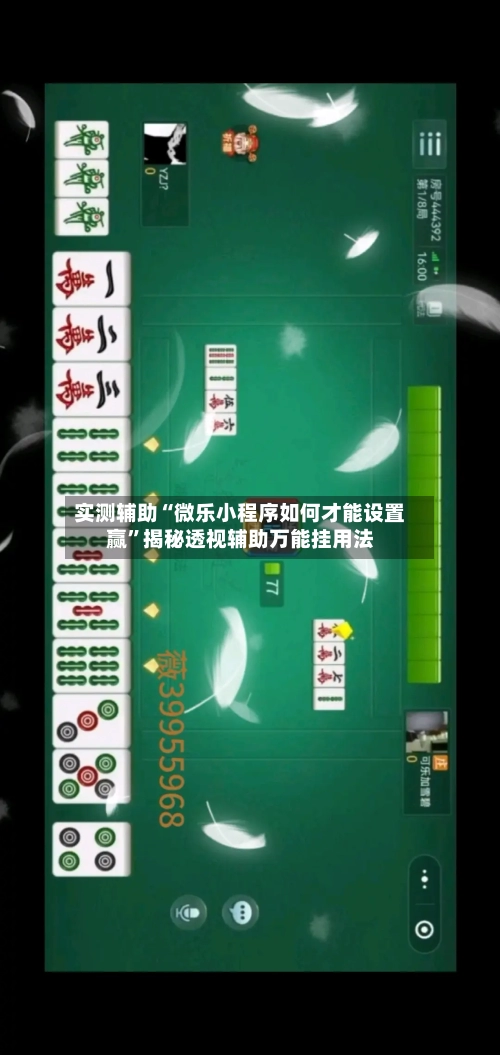 实测辅助“微乐小程序如何才能设置赢”揭秘透视辅助万能挂用法-第2张图片
