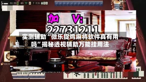实测辅助“微乐捉鸡麻将软件真有用吗	”揭秘透视辅助万能挂用法-第1张图片