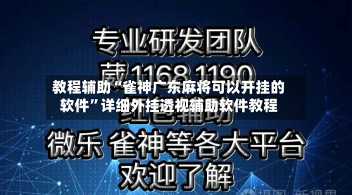 教程辅助“雀神广东麻将可以开挂的软件”详细外挂透视辅助软件教程-第2张图片