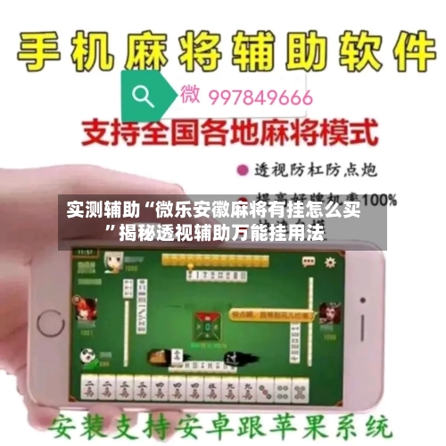 实测辅助“微乐安徽麻将有挂怎么买”揭秘透视辅助万能挂用法-第1张图片