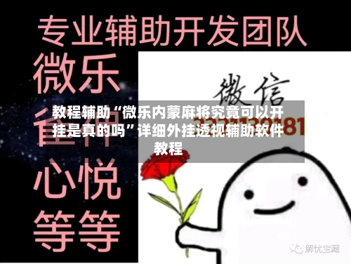 教程辅助“微乐内蒙麻将究竟可以开挂是真的吗”详细外挂透视辅助软件教程-第2张图片