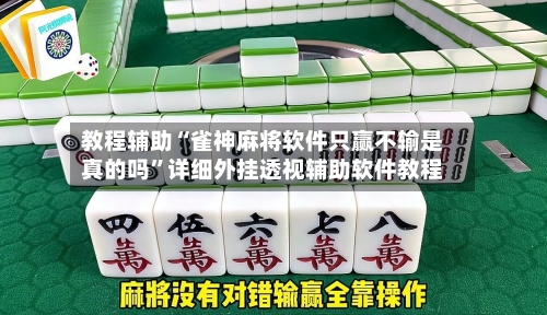 教程辅助“雀神麻将软件只赢不输是真的吗	”详细外挂透视辅助软件教程-第3张图片