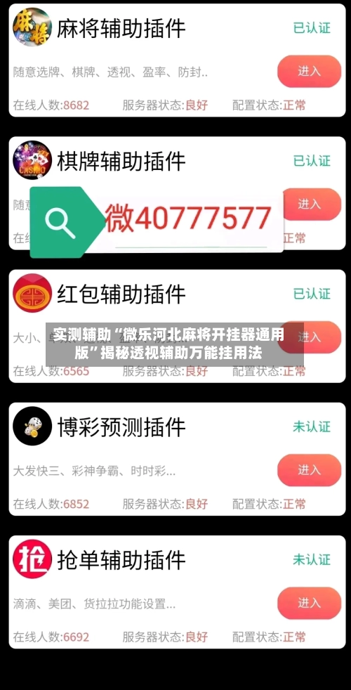实测辅助“微乐河北麻将开挂器通用版”揭秘透视辅助万能挂用法-第2张图片
