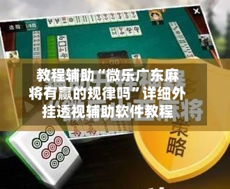 教程辅助“微乐广东麻将有赢的规律吗”详细外挂透视辅助软件教程-第2张图片