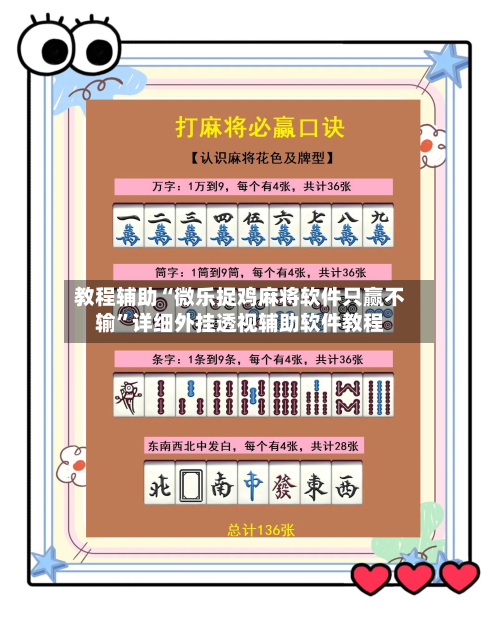 教程辅助“微乐捉鸡麻将软件只赢不输	”详细外挂透视辅助软件教程-第1张图片