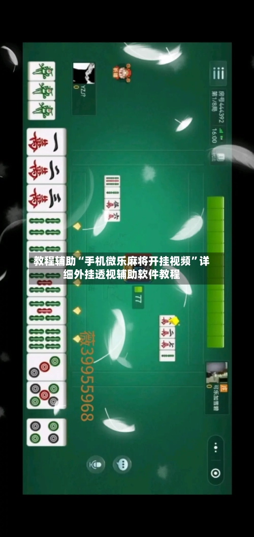 教程辅助“手机微乐麻将开挂视频	”详细外挂透视辅助软件教程-第1张图片